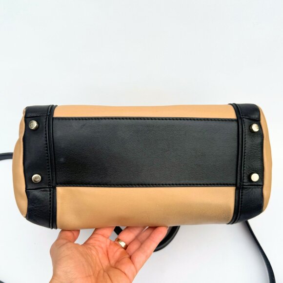 Kate Spade NY Two Tone Tan Black Hudson Street Blake Cruiser Satchel – Used - Picture 4 of 8